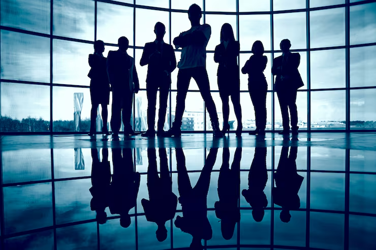 Professional team in a modern office